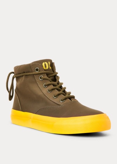 Polo Ralph Lauren Bryn High-Top Sneakers Dame Danmark (VJLKR3607)